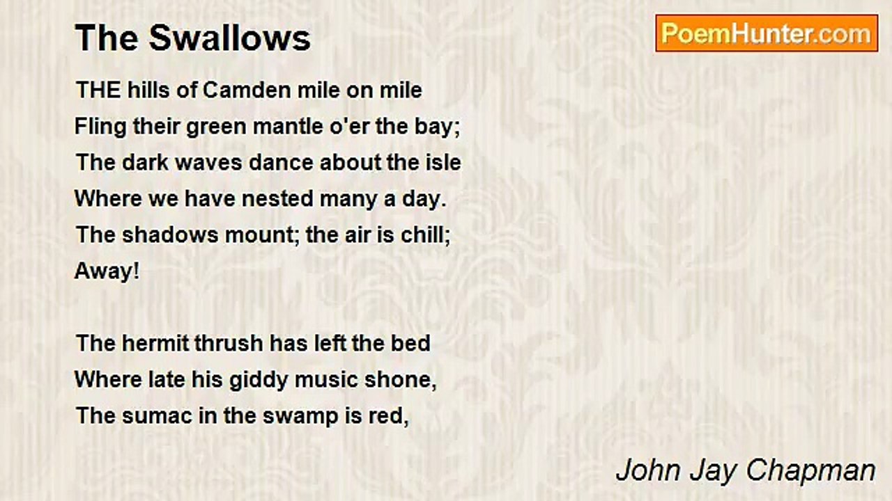 John Jay Chapman - The Swallows