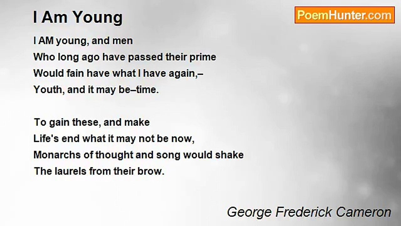 George Frederick Cameron - I Am Young