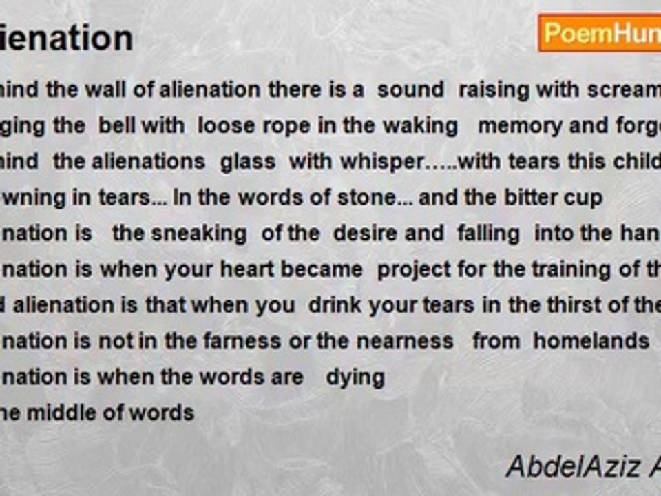 AbdelAziz Alhaider - Alienation