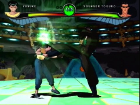 Spirit Detective Yusuke Urameshi VS Demon In A Yu Yu Hakusho Dark Tournament Match / Battle / Fight