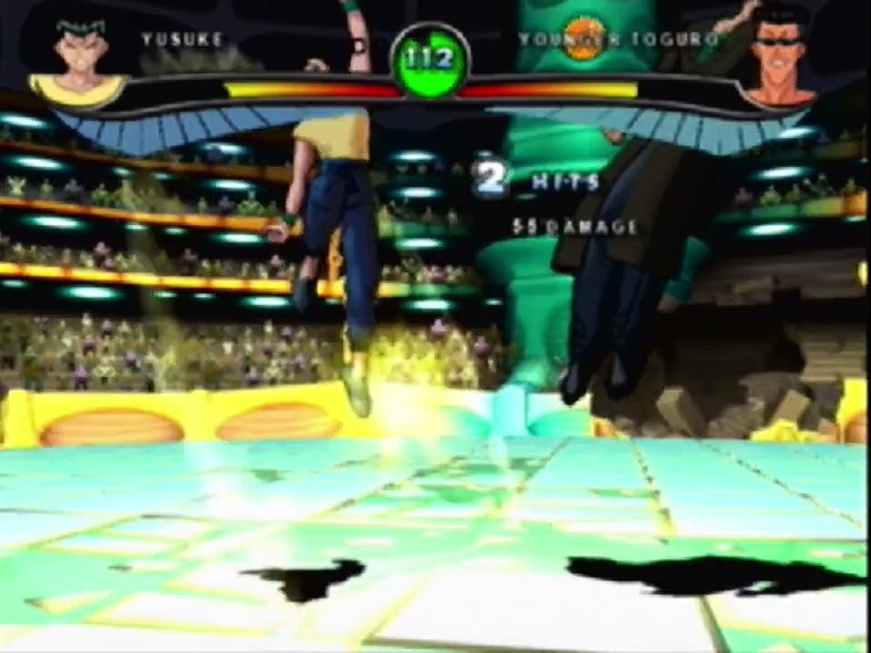 Spirit Detective Yusuke Urameshi VS Demon In A Yu Yu Hakusho Dark Tournament Match / Battle / Fight