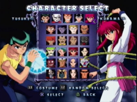 Spirit Detective Yusuke Urameshi VS Demon In A Yu Yu Hakusho Dark Tournament Match / Battle / Fight