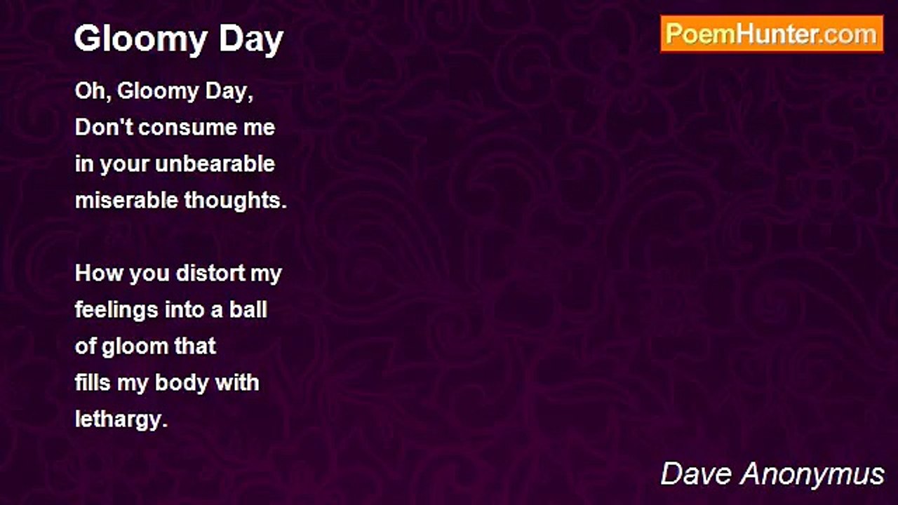 Dave Anonymus - Gloomy Day