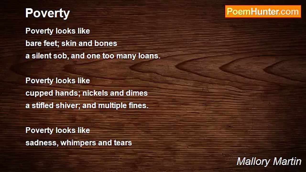 Mallory Martin - Poverty