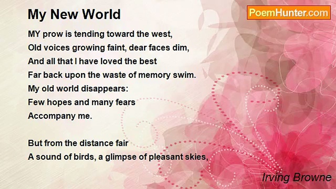 Irving Browne - My New World