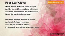 Ella Higginson - Four-Leaf Clover