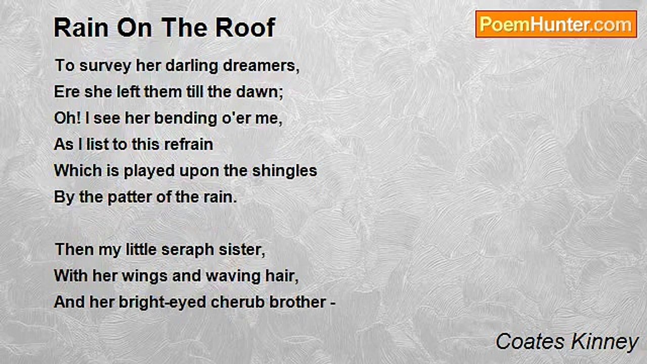 Coates Kinney - Rain On The Roof