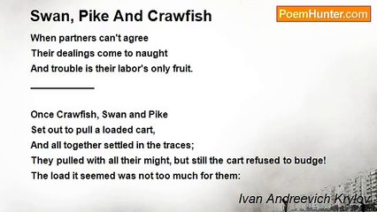 Ivan Andreevich Krylov - Swan, Pike And Crawfish