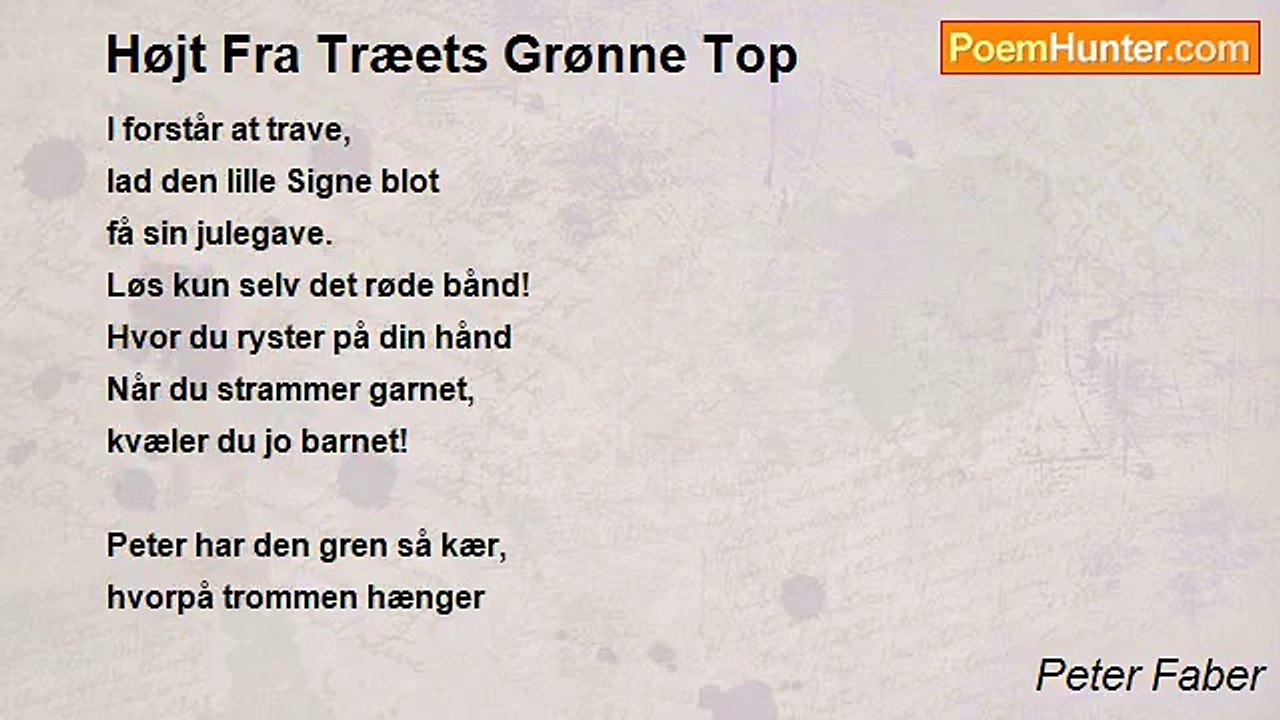 Peter Faber - Højt Fra Træets Grønne Top