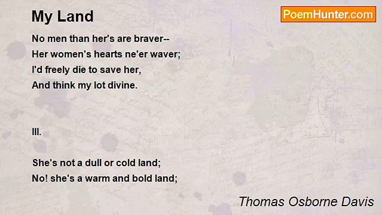 Thomas Osborne Davis - My Land