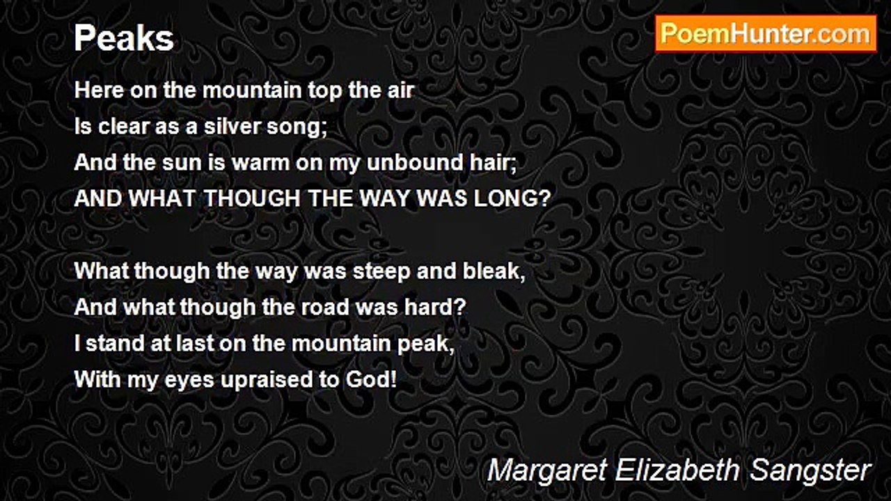 Margaret Elizabeth Sangster - Peaks