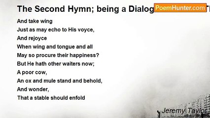 Jeremy Taylor - The Second Hymn; being a Dialogue between Three Shepherds
