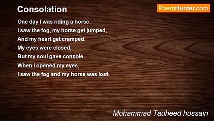 Mohammad Tauheed hussain - Consolation