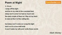Mark Money - Poem at Night