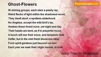 Mary Thacher Higginson - Ghost-Flowers
