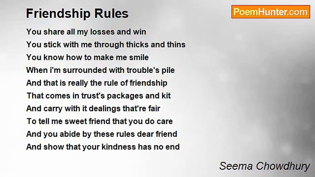 Seema Chowdhury - Friendship Rules