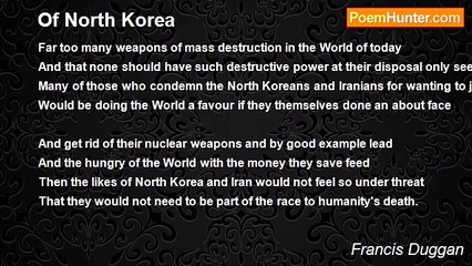 Francis Duggan - Of North Korea