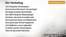 Johann Heinrich Voss - Der Herbsttag