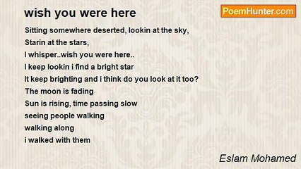 Eslam Mohamed - wish you were here
