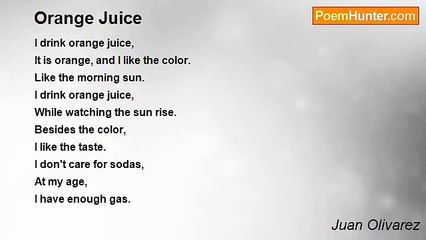 Juan Olivarez - Orange Juice