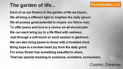 Cosmic Dreamer - The garden of life...