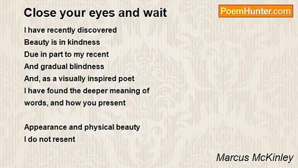 Marcus McKinley - Close your eyes and wait