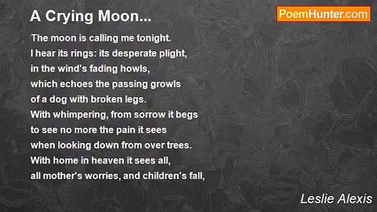 Leslie Alexis - A Crying Moon...