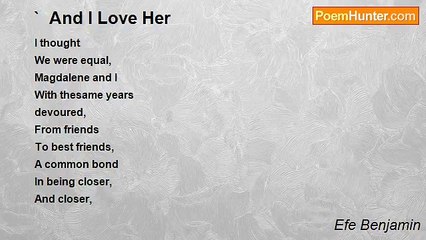 Efe Benjamin - `  And I Love Her