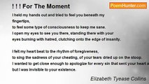 Elizabeth Tyease Collins - ! ! ! For The Moment