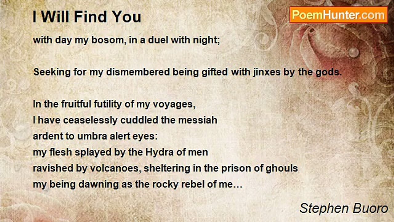 Stephen Buoro - I Will Find You