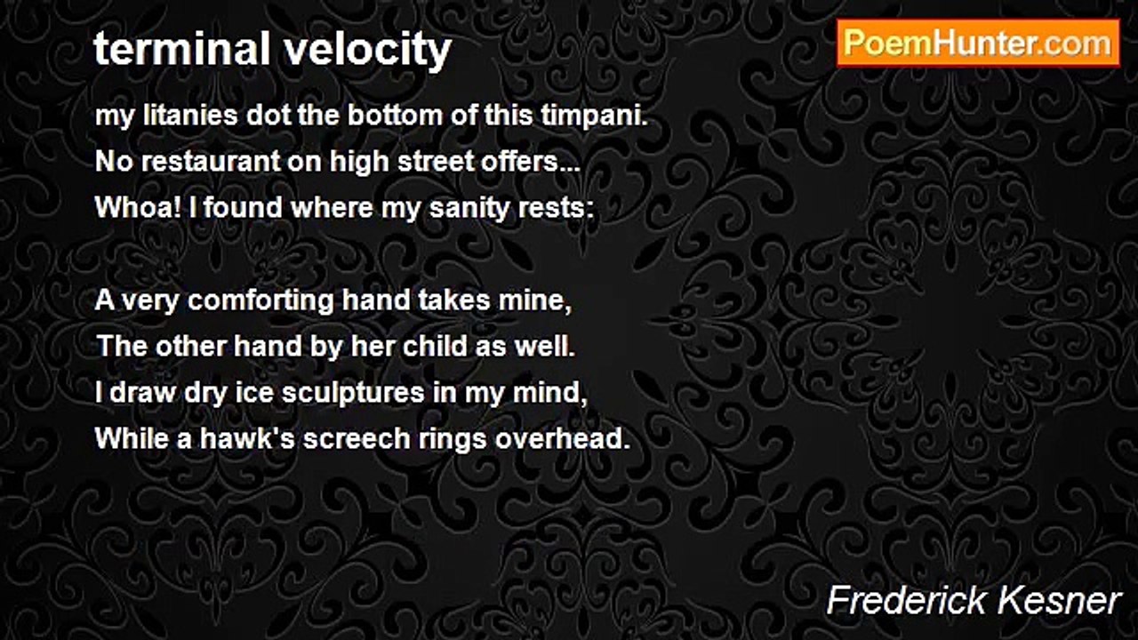 Frederick Kesner - terminal velocity