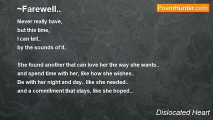 Dislocated Heart - ~Farewell..