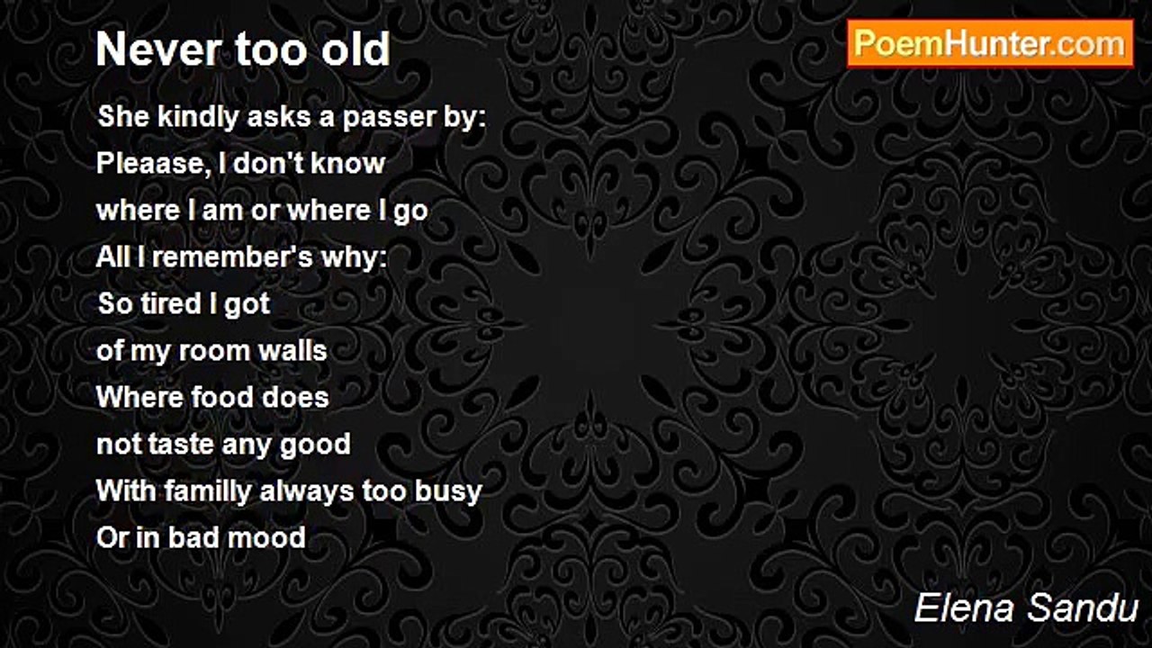 Elena Sandu - Never too old