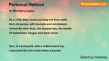 Seamus Heaney - Personal Helicon
