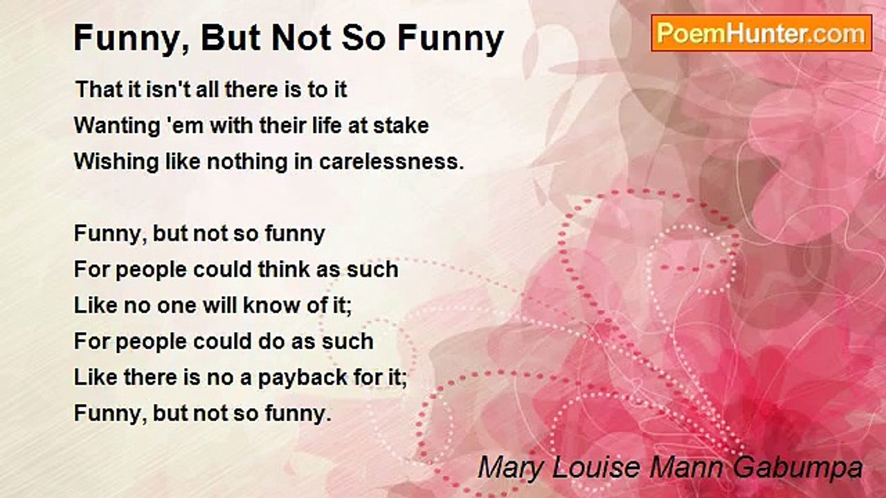 Mary Louise Mann Gabumpa - Funny, But Not So Funny