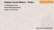 2bpositive 2bpositive - Hidden Souls Return  -Haiku
