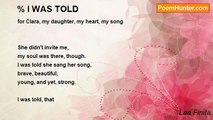Laa Finita - % I WAS TOLD