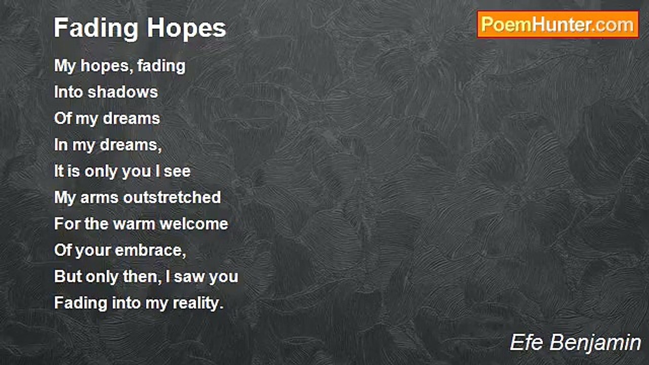 Efe Benjamin - Fading Hopes