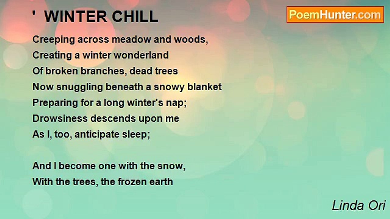 Linda Ori - '  WINTER CHILL