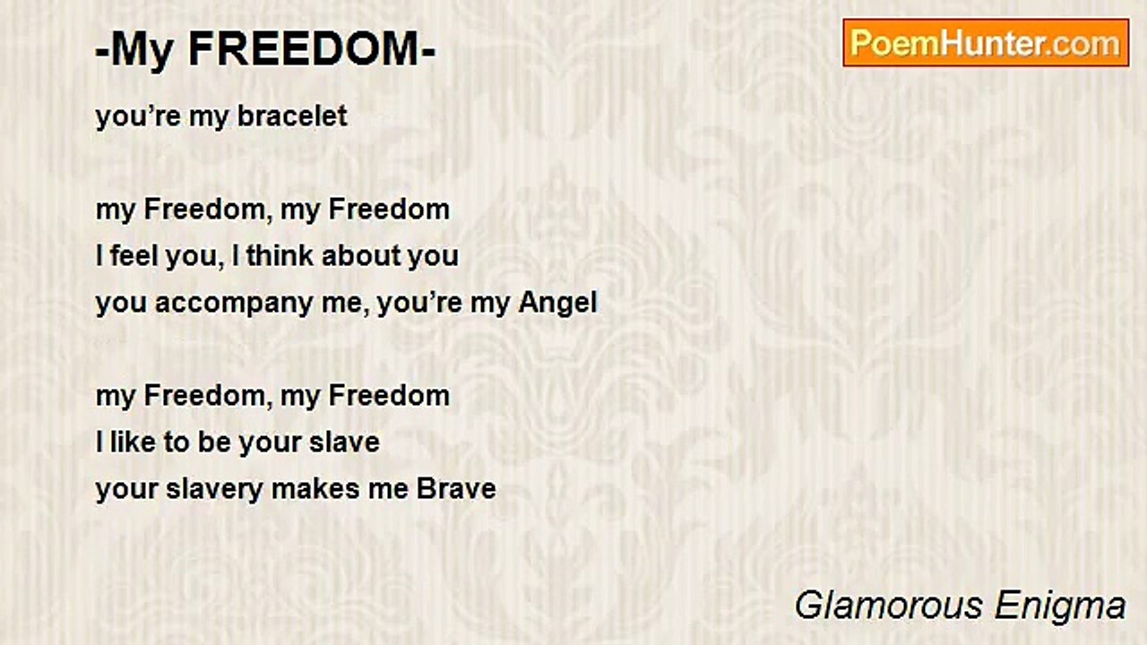 Glamorous Enigma - -My FREEDOM-