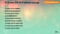 Mo... - O Come All Ye Faithful (song)