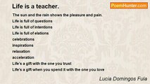 Lucia Domingos Fula - Life is a teacher.