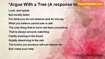 Christopher's Dead - *Argue With a Tree (A response to Mother)