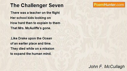 John F. McCullagh - The Challenger Seven