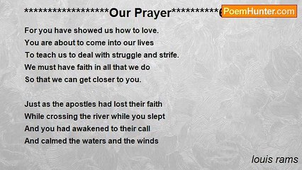 louis rams - ******************Our Prayer**********6/25/06