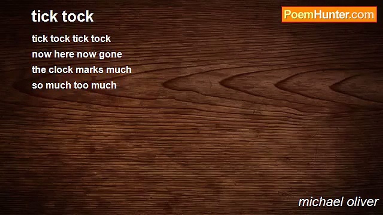 michael oliver - tick tock