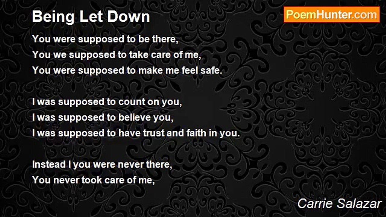 Carrie Salazar - Being Let Down