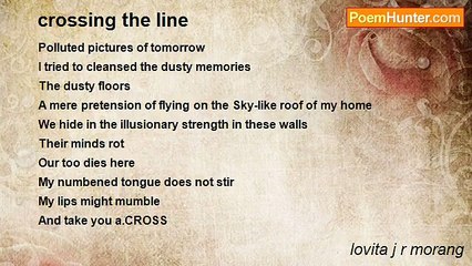 lovita j r morang - crossing the line