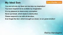 Rekha Mandagere - My Ideal Son