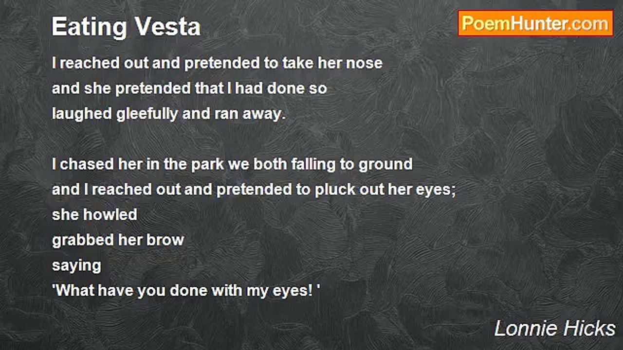 Lonnie Hicks - Eating Vesta
